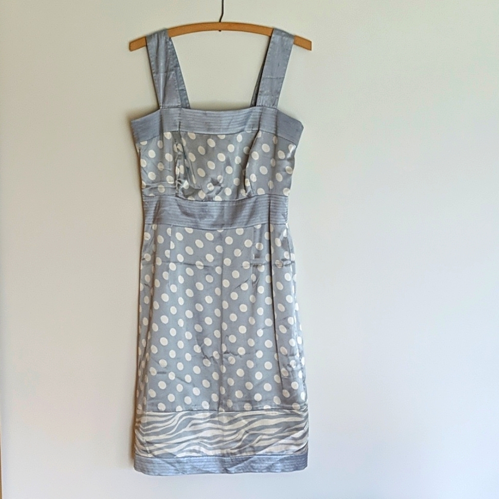 BCBG MaxAzria silk polka dot dress